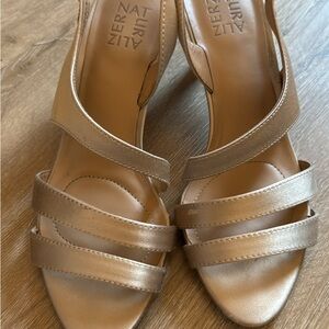 Naturalizer Women's Metallic Strappy Heels